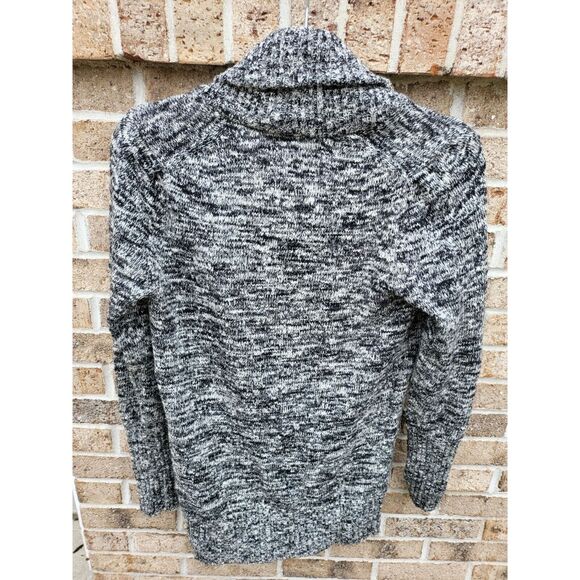 J. Crew Sweater Cardigan Small Womens Long Button Front Zippered Pockets Wool Bl - Picture 3 of 4